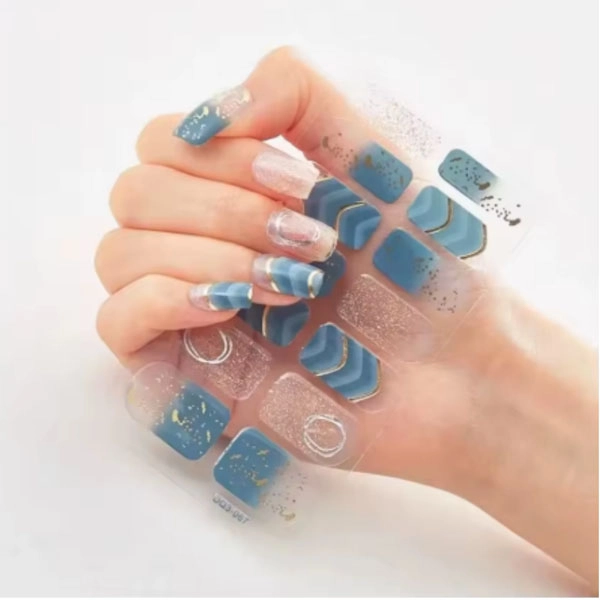 Gel semi-cured stickers – decorated