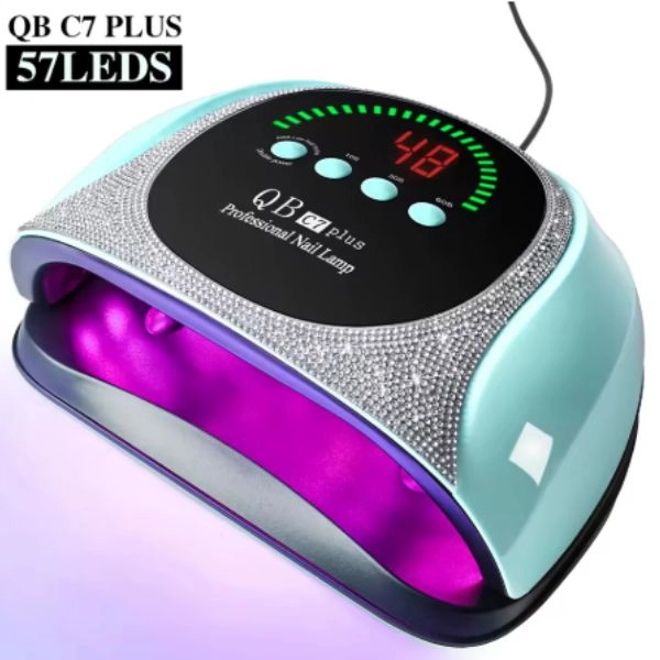 UV/LED nail lamp QB C7 Plus, 57LED - light green