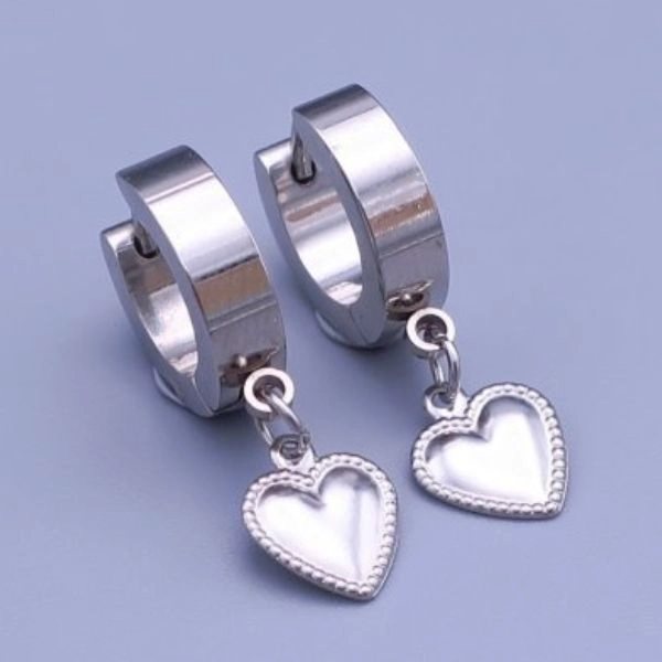 Surgical steel earrings - hearts