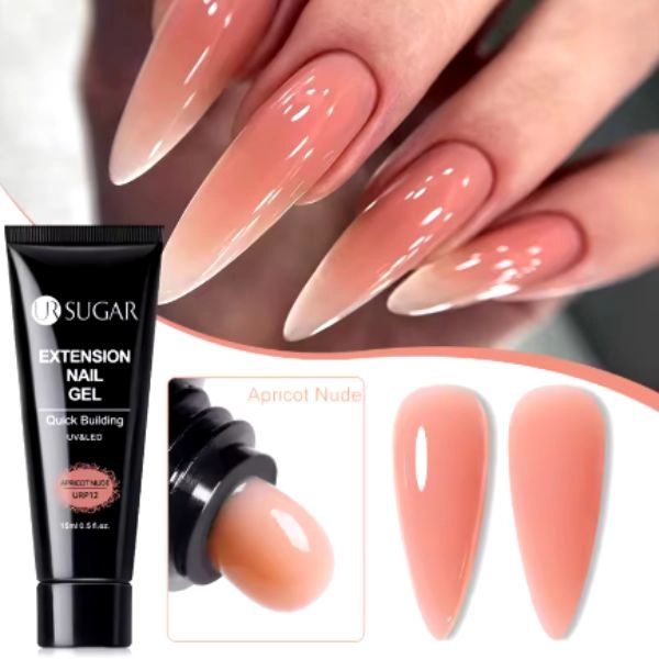 Quick building UV/LED Polygel - Apricot Nude, 15ml