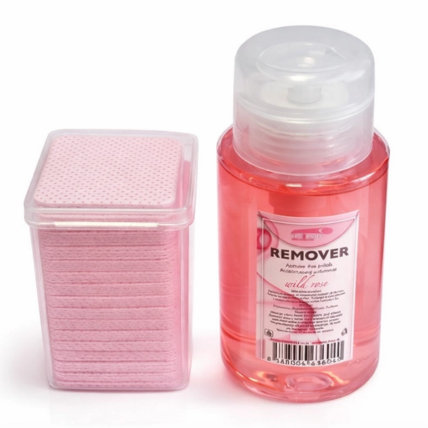 Nail polish remover, 200ml + Perforated pads, 200pcs