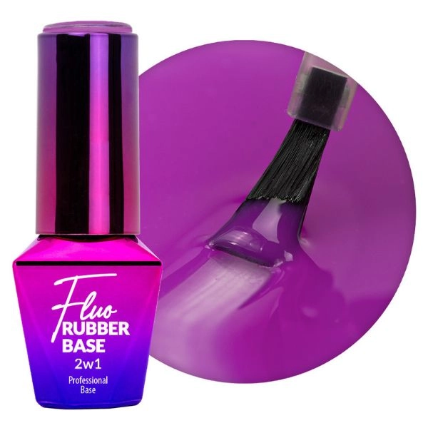 Molly Nails Fluo Rubber Base 2v1 - Chillin no. 5, 10g