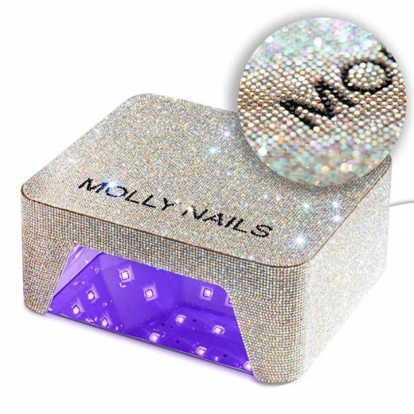 Molly Nails UV/LED Nail Lamp 36W V9, rhinestones