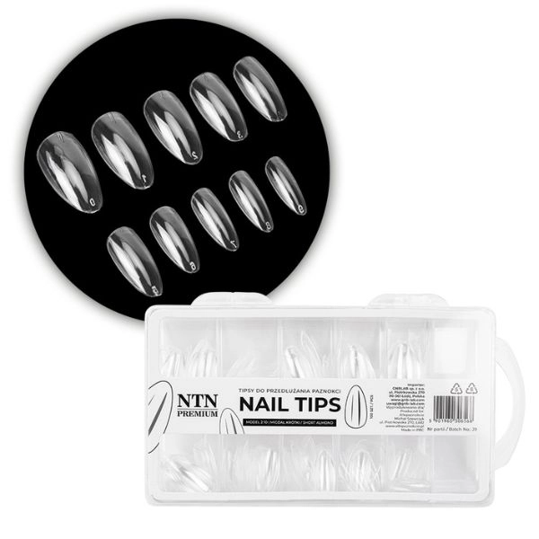 NTN Premium nail tips, 100 pcs - transparent