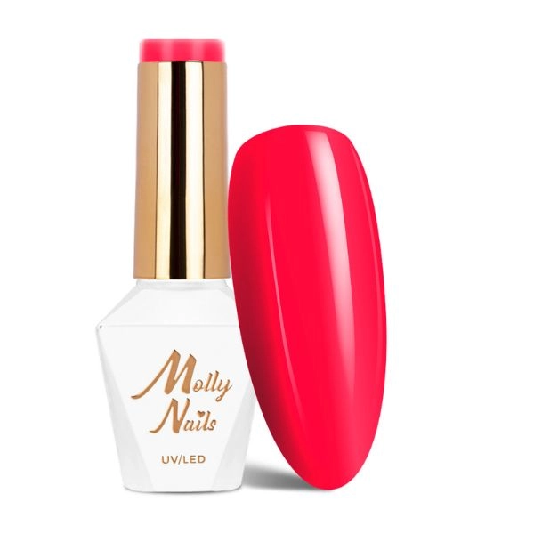 Molly Lac UV/LED gel polish HEMA/Di-HEMA Free Vivid Vibes - Pink Riot, Nr. 284, 8g