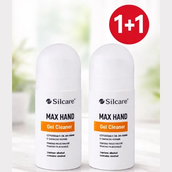 Gel disinfectant Silcare - MAX HAND, 60 ml - 1+1 FREE