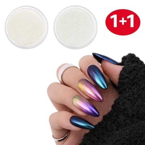 Coloured mirror powder nr. 3 +nr. 5 - 1+1 FREE