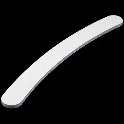 Inginails Professional nail file, white - banana 100/180