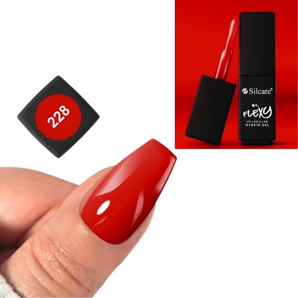  UV/LED gel polish Flexy - Ruby Heart 228, 4,5g