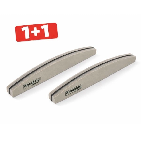 Sanding file Profi Sponge Halfmoon Zebra with black centre 220/280 - 1+1 FREE 