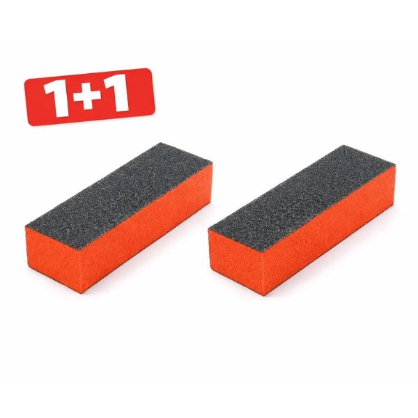 Inginails 3-sided orange and black block - 100/100 -1+1 FREE