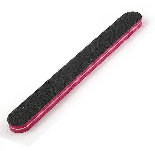 Inginails Straight professional nail file, with red centre - 80/80