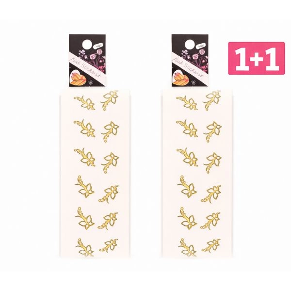 3D stickers – gold butterflies - BLE784D - 1+1 FREE