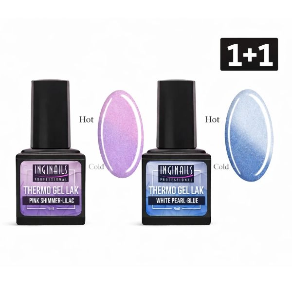 Coloured thermo gel polish Inginails Professional - 1+1 FREE