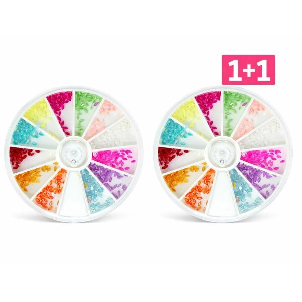 Decorative rhinestones, set - tear shape - 1+1 FREE