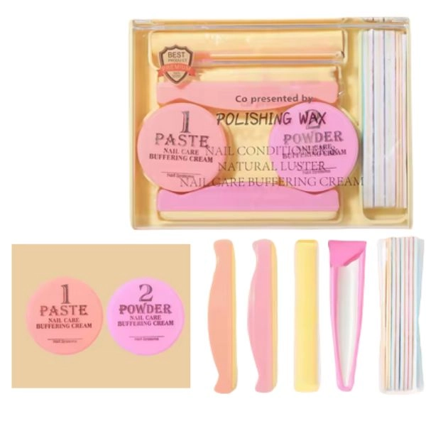 Japanese manicure, set of 12 pieces