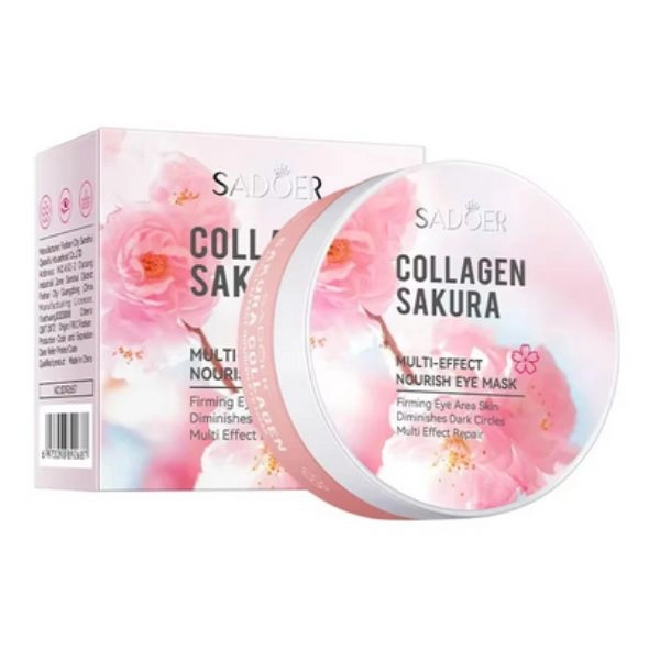 Collagen Sakura Eye Mask, 60pcs