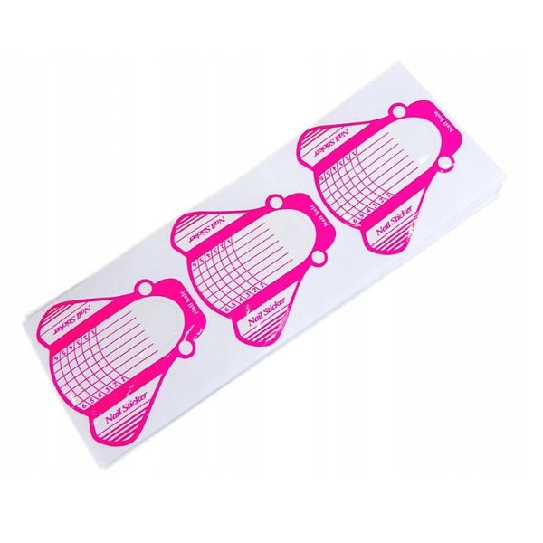 Nail form, violet, 24pcs