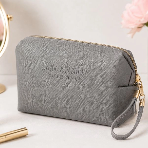 Cosmetic bag, grey