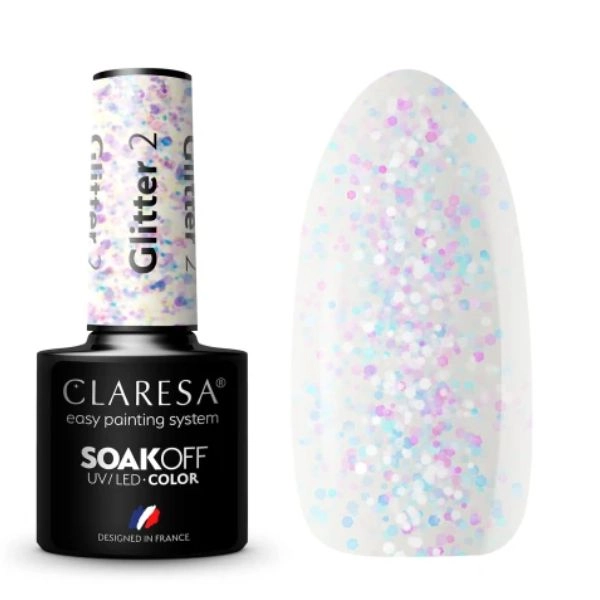 Claresa UV/LED Color Soak Off - GLITTER 2, 5g