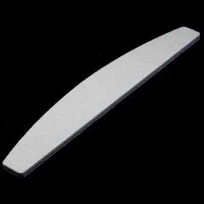 Inginails Professional nail file, white - half moon 80/80