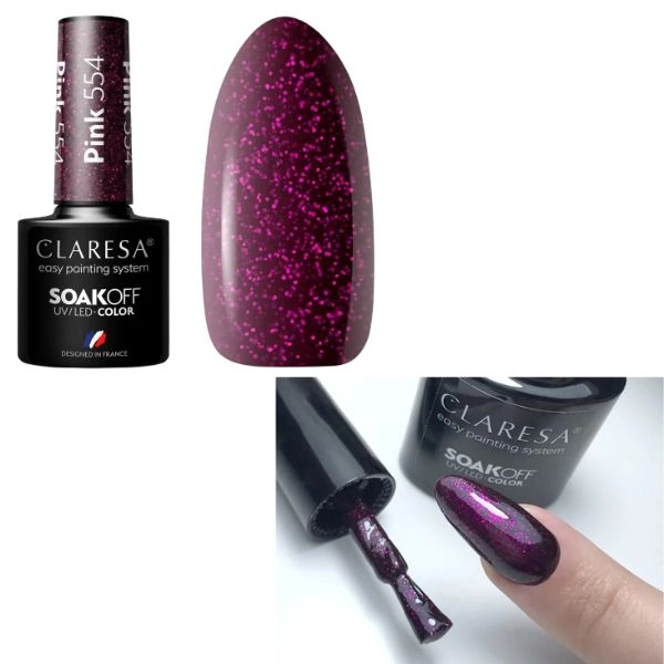 Claresa UV/LED Color Soak Off - PINK 554, 5g