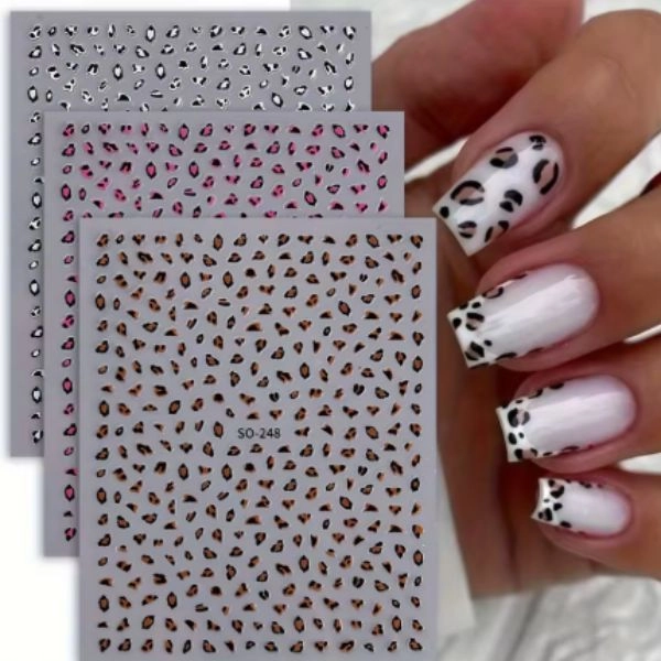 Nail stickers, set of 3 sheets.