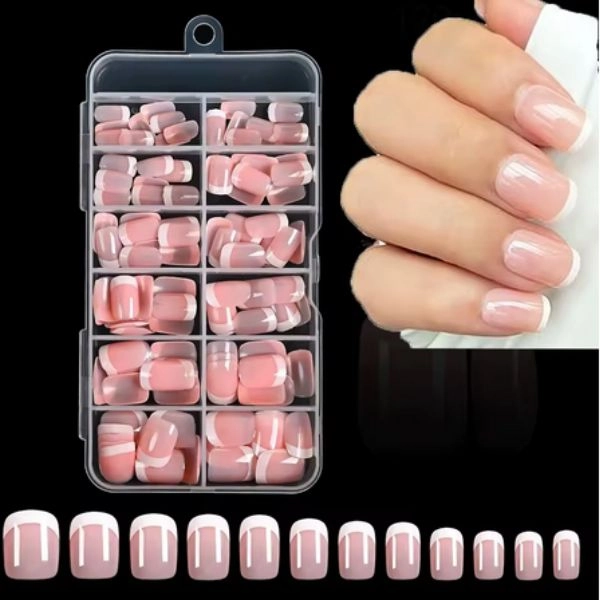 Nail tips, 120pcs - French Manicure
