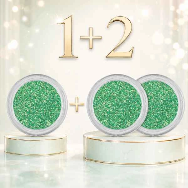 Green Glitter Decorative Powder – 1+2 FREE PROMOTION