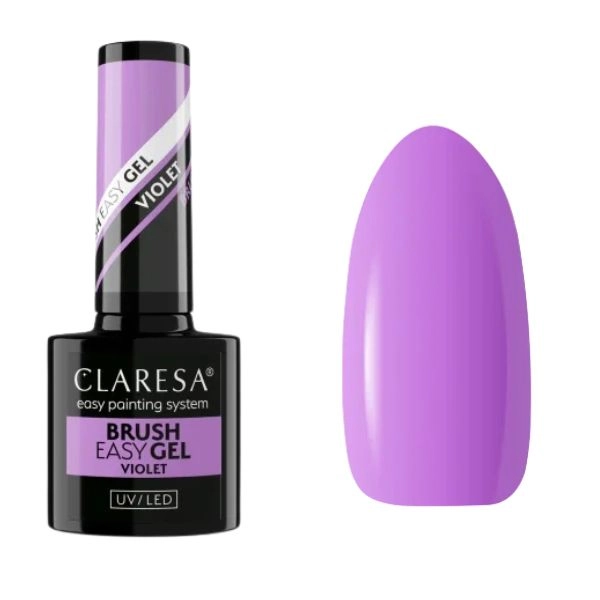 Claresa UV/LED Brush Easy Gel - Violet, 5g