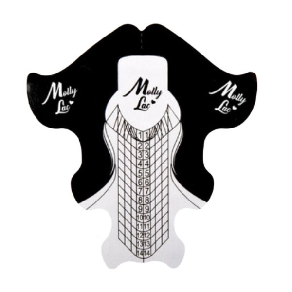 MollyLac Premium Aluminium – Nail Forms, 30 pcs