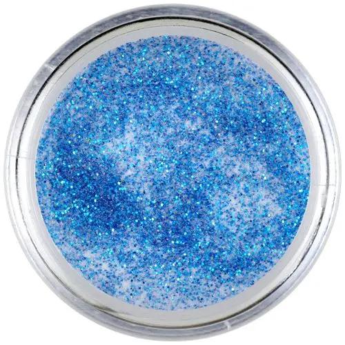 Acrylic powder with blue glitters Inginails 7g - Turquoise Shimmer