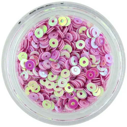 Pink nail art disk sequins