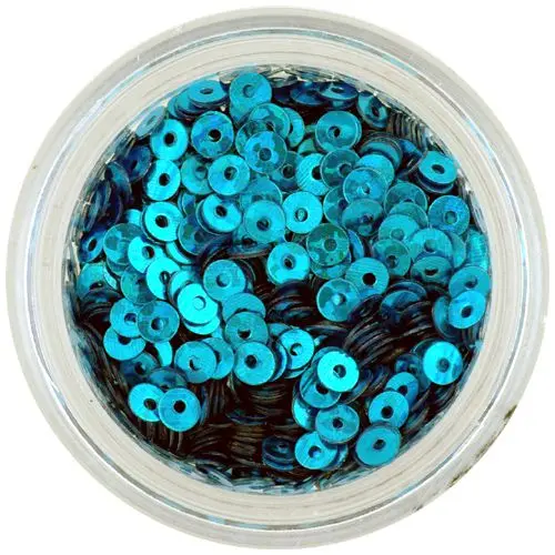 Round disk flitters - turquoise