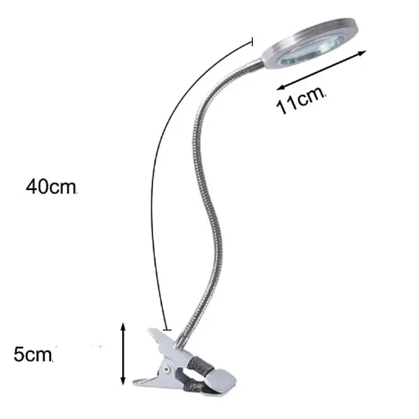 Table lamp with magnifier – manicure