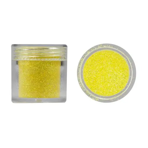 Nail art glitter powder - bright yellow, 10g