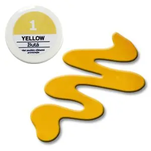 UV gel, coloured – 1 Yellow 5g