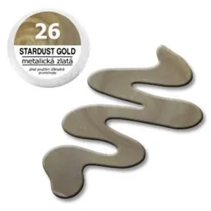 UV gel, coloured – EBD 26 Stardust Gold 5g