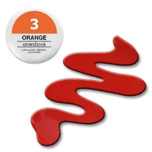 3 Orange 5g – coloured UV gel