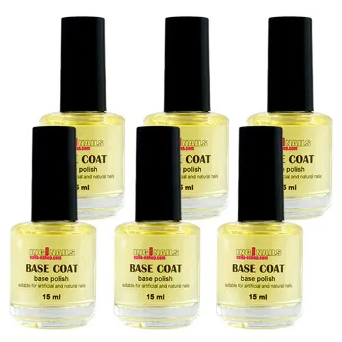 6x Base Coat 15ml nail polish Inginails