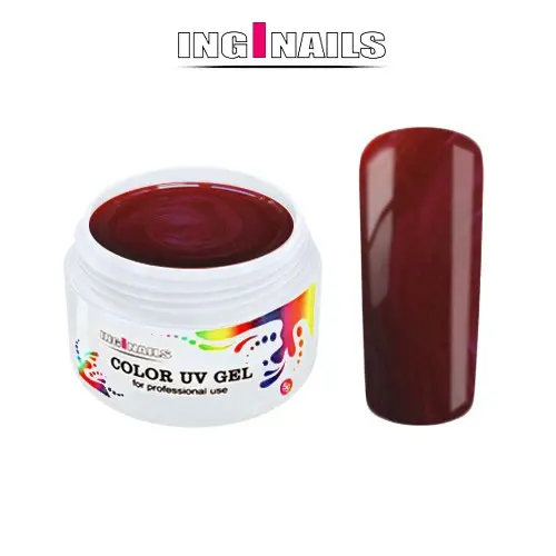 Coloured UV Gel Inginails 5g - Metal Red