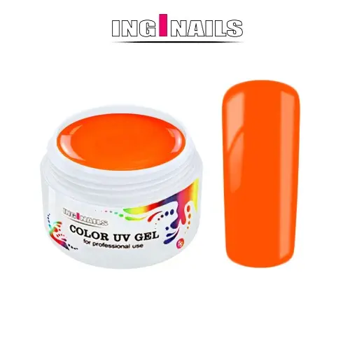 Coloured UV Gel Inginails 5g - Neon Orange
