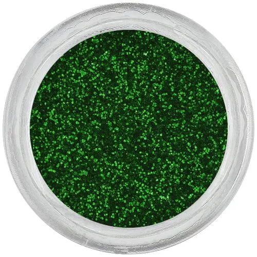 Glitter nail art powder – emerald green