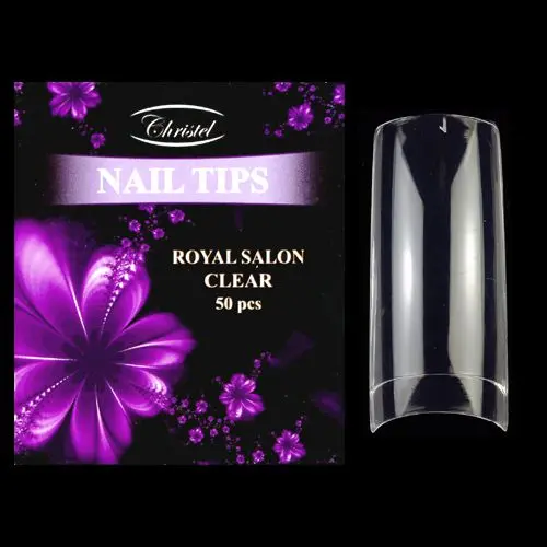 Royal Salon clear 50pcs - nail tips no. 8