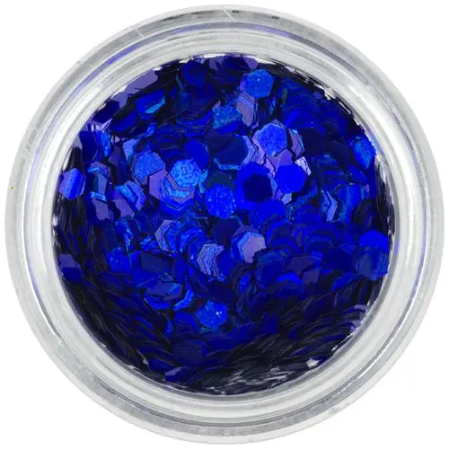 Dark blue confetti - aquaelements hexagons