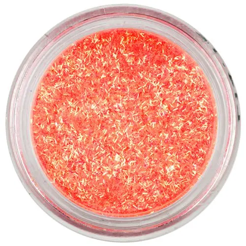 Nail art flitter - orange-red