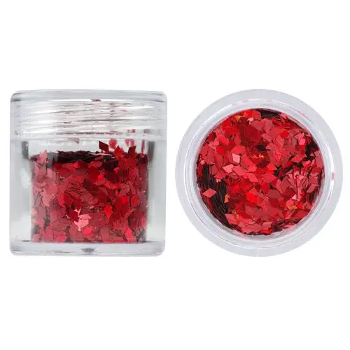 Red diamond confetti for nails - 10g