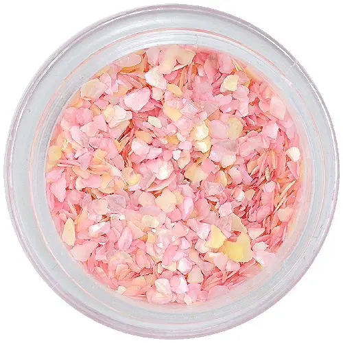 Soft pink crushed shells