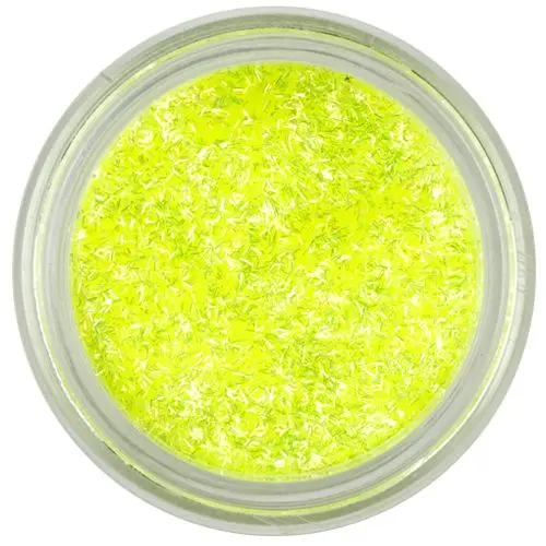 Neon yellow confetti - flitter
