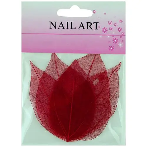 Red leaves for nail art – dried